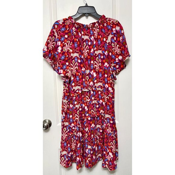 ANTHROPOLOGIE Robin Tiered Short Sleeve Mini Dress M - Picture 5 of 12